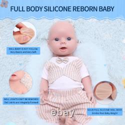 IVITA 20in Silicone Reborn Baby Boy Floppy Newborn Silicone Doll Kids Xmas Gift