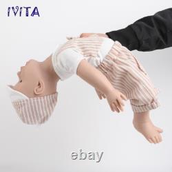 IVITA 20in Silicone Reborn Baby Boy Floppy Newborn Silicone Doll Kids Xmas Gift