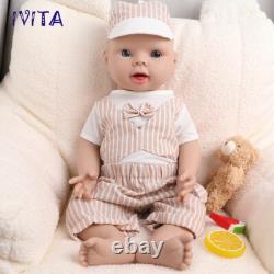 IVITA 20in Silicone Reborn Baby Boy Floppy Newborn Silicone Doll Kids Xmas Gift