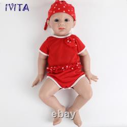 IVITA 20inch Full Silicone Reborn Baby Girl Handmade Silicone Doll Infant