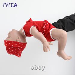 IVITA 20inch Full Silicone Reborn Baby Girl Handmade Silicone Doll Infant