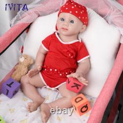IVITA 20inch Full Silicone Reborn Baby Girl Handmade Silicone Doll Infant