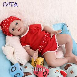 IVITA 20inch Full Silicone Reborn Baby Girl Handmade Silicone Doll Infant