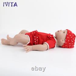 IVITA 20inch Full Silicone Reborn Baby Girl Handmade Silicone Doll Infant