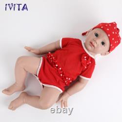 IVITA 20inch Full Silicone Reborn Baby Girl Handmade Silicone Doll Infant
