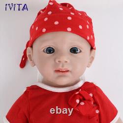 IVITA 20inch Full Silicone Reborn Baby Girl Handmade Silicone Doll Infant