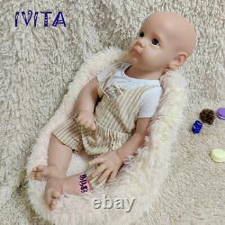 IVITA 21'' Adorable Soft Silicone Reborn Baby Silicone Boy Doll Kids Xmas Gift