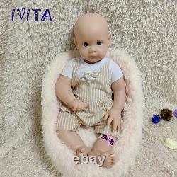 IVITA 21'' Adorable Soft Silicone Reborn Baby Silicone Boy Doll Kids Xmas Gift