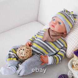 IVITA 21 Full Silicone Rebirth Baby Doll Waterproof Toddler Xmas Gift Doll