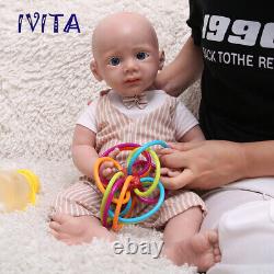 IVITA 21'' Full Silicone Reborn Baby Boy Newborn Handmade Silicone Doll Infant