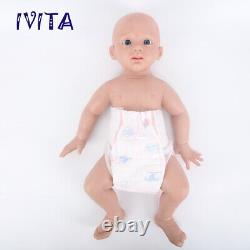 IVITA 21'' Full Silicone Reborn Baby Boy Newborn Handmade Silicone Doll Infant