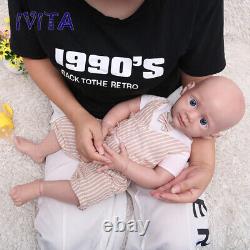 IVITA 21'' Full Silicone Reborn Baby Boy Newborn Handmade Silicone Doll Infant