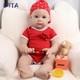 IVITA 21 Full Silicone Reborn Baby Girl Newborn Handmade Silicone Infant Doll