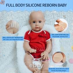 IVITA 21 Full Silicone Reborn Baby Girl Newborn Handmade Silicone Infant Doll