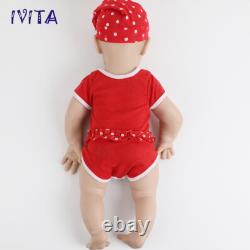 IVITA 21'' Vivid Silicone Reborn Baby Boy Girl Newborn Silicone Doll Xmas Gift