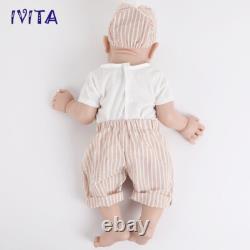 IVITA 23'' Big Baby Blue Eyes Boy or Girl Lifelike Full Silicone Reborn Doll