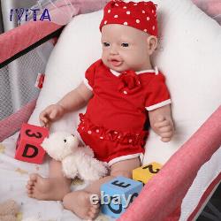 IVITA 23''Big Girl Reborn Baby Doll Newborn Full Body Silicone Toddler Toy