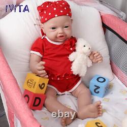 IVITA 23''Big Girl Reborn Baby Doll Newborn Full Body Silicone Toddler Toy