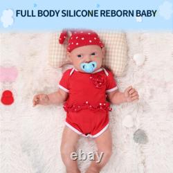 IVITA 23'' Big Reborn Full Body Silicone Doll Adorable Smile Newborn Baby Girl