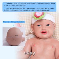 IVITA 23'' Big Reborn Full Body Silicone Doll Adorable Smile Newborn Baby Girl