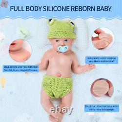 IVITA 23'' Big Reborn Full Body Silicone Doll Adorable Smile Newborn Baby Girl