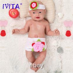 IVITA 23 Realistic Silicone Reborn Baby Doll Waterproof Baby+Clothes Kids Toys