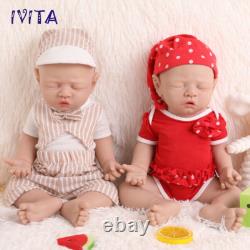 IVITA Cute 17Sleeping Boy or Girl Lifelike Full Silicone Reborn Baby Doll