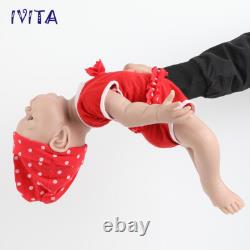 IVITA Cute 19Blue Eyes Boy or Girl Newborn Full Silicone Reborn Baby Doll Gifts