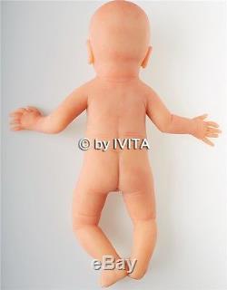 IVITA Eyes-closed Baby Doll Girl Full Body Soft Solid Silicone Lifelike Reborn