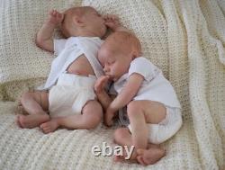 Icradle Reborn Baby Dolls Silicone Full Body 18 Inch Twins Girls