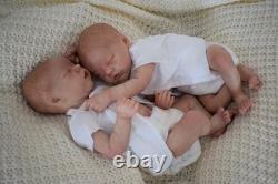 Icradle Reborn Baby Dolls Silicone Full Body 18 Inch Twins Girls
