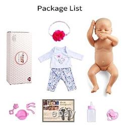 JIZHI Lifelike Reborn Baby Dolls 17-Inch Baby Soft Body Realistic-Newborn B