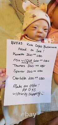 Kameiko Asian reborn baby dolls pre- owned girl doll by Bountiful Baby