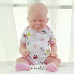 Katie-18.5 in Full Silicone Reborn Baby Girl Doll Platinum Silicone Baby Doll