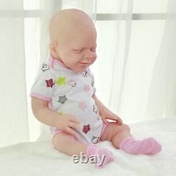 Katie-18.5 in Full Silicone Reborn Baby Girl Doll Platinum Silicone Baby Doll