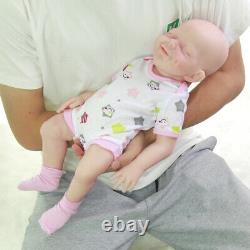 Katie-18.5 in Full Silicone Reborn Baby Girl Doll Platinum Silicone Baby Doll