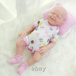 Katie-18.5 in Full Silicone Reborn Baby Girl Doll Platinum Silicone Baby Doll