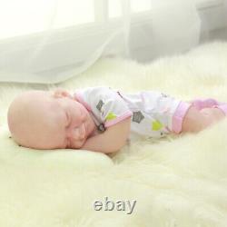 Katie-18.5 in Full Silicone Reborn Baby Girl Doll Platinum Silicone Baby Doll