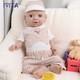 Kids Playmate 19''Lifelike Boy Baby Silicone Reborn Doll Can take a pacifier