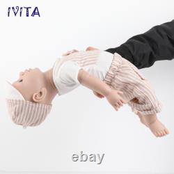 Kids Playmate 19''Lifelike Boy Baby Silicone Reborn Doll Can take a pacifier