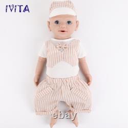 Kids Playmate 19''Lifelike Boy Baby Silicone Reborn Doll Can take a pacifier