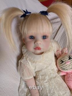 Laci Christine's Reborn Small Toddler Doll Eleanor 21 Rooted Human Hair Sale