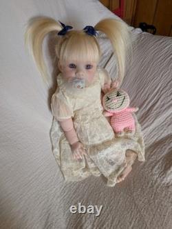 Laci Christine's Reborn Small Toddler Doll Eleanor 21 Rooted Human Hair Sale