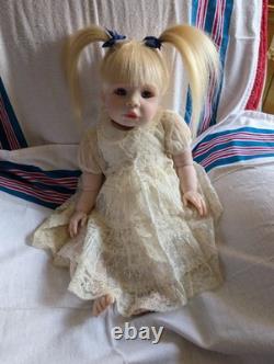 Laci Christine's Reborn Small Toddler Doll Eleanor 21 Rooted Human Hair Sale