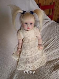 Laci Christine's Reborn Small Toddler Doll Eleanor 21 Rooted Human Hair Sale