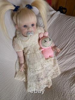 Laci Christine's Reborn Small Toddler Doll Eleanor 21 Rooted Human Hair Sale Laci Christine's Reborn Small Toddler Doll Eleanor 21 Rooted Human Hair Sale