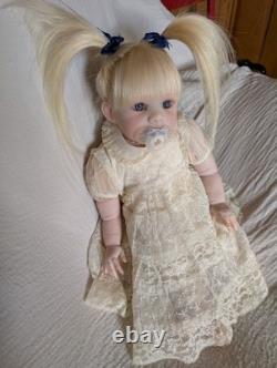 Laci Christine's Reborn Small Toddler Doll Eleanor 21 Rooted Human Hair Sale