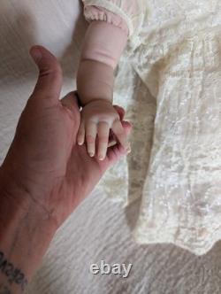 Laci Christine's Reborn Small Toddler Doll Eleanor 21 Rooted Human Hair Sale