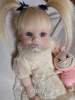 Laci Christine's Reborn Small Toddler Doll Eleanor 21 Rooted Human Hair Sale