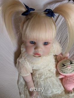 Laci Christine's Reborn Small Toddler Doll Eleanor 21 Rooted Human Hair Sale